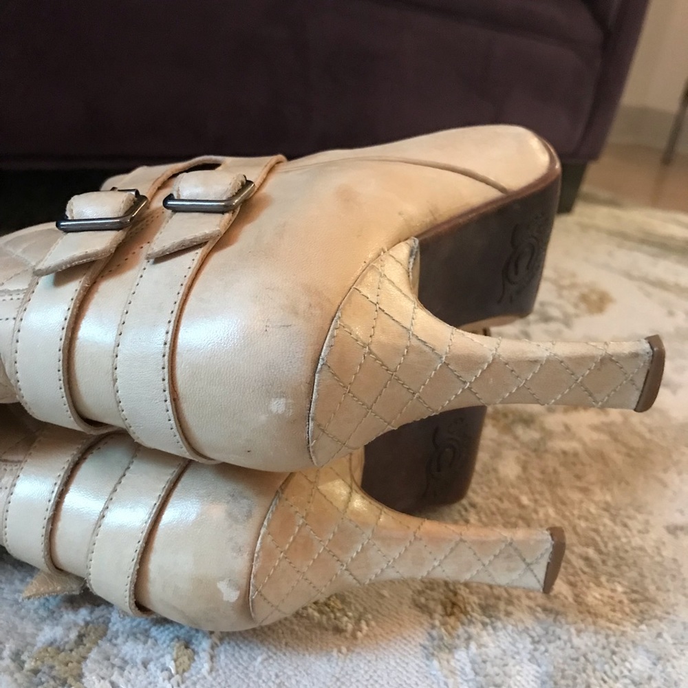 Charlie 1 Horse by Lucchese Tan Quilted Leather Cowboy Boots - Picture 6 of 10